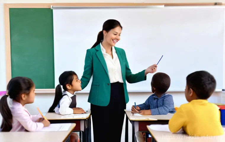 유아교육지도사 신입과 경력직 연봉 비교 - **Prompt 1: The Aspiring New Early Childhood Educator**
    A vibrant indoor classroom scene, filled...