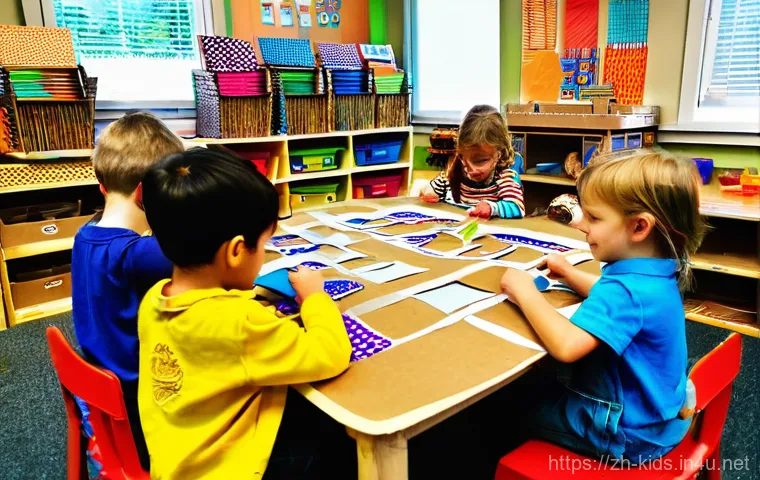 유아교육지도사로서의 강의 개선 방법 - **Prompt:** A group of 5-7 energetic kindergarten children, aged 3-5, exploring a sun-drenched outdo...