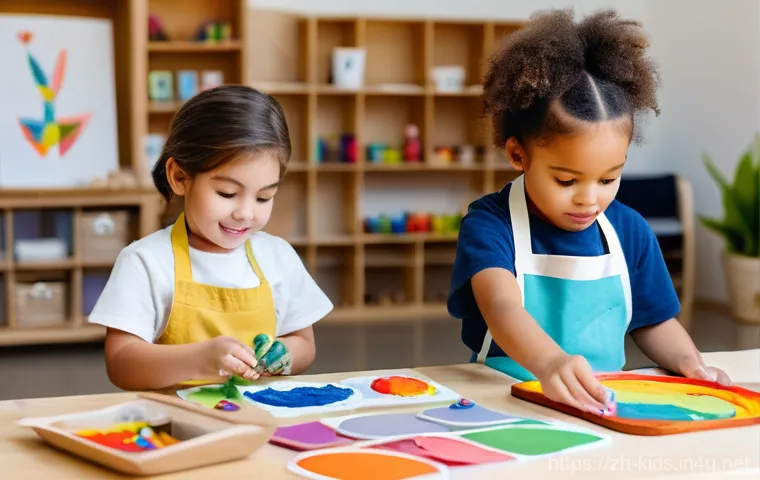 유아교육지도사와 연계된 다른 직업군 - **Prompt: Interactive Digital Learning Experience for Young Students**
    "A vibrant, modern scene ...