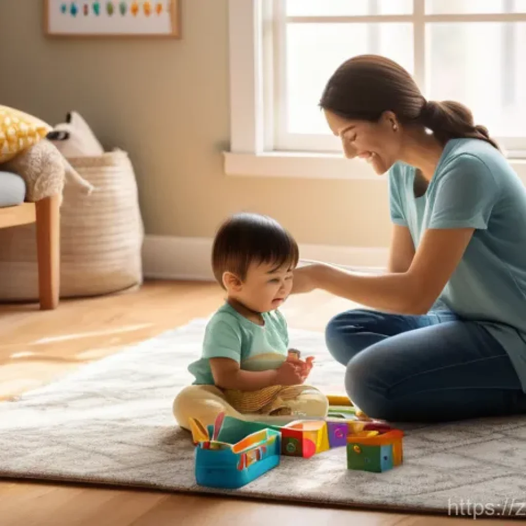유아교육지도사로서의 프리랜서 이점 - A heartwarming scene depicting a female early childhood education instructor in her sun-drenched, or...