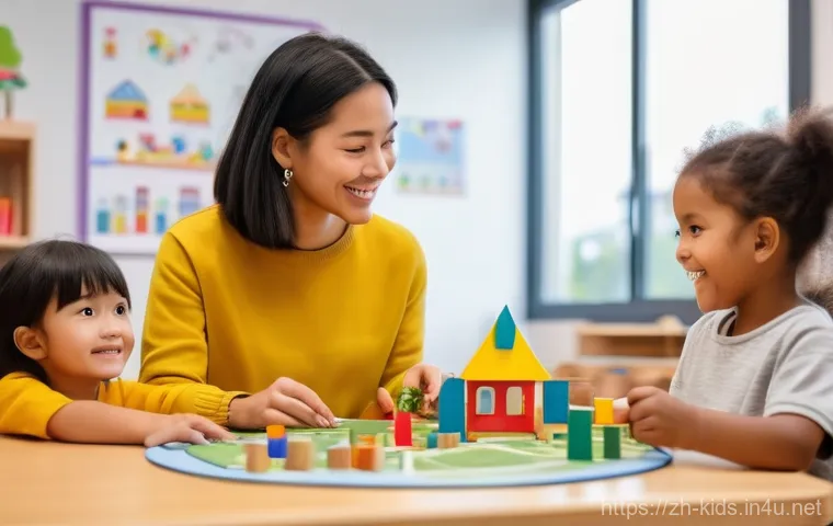 유아교육지도사로서의 프리랜서 이점 - A heartwarming scene depicting a female early childhood education instructor in her sun-drenched, or... 유아교육지도사로서의 프리랜서 이점 - A heartwarming scene depicting a female early childhood education instructor in her sun-drenched, or...