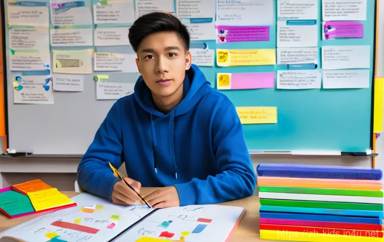 유아교육지도사 필기시험 준비를 위한 체크리스트 - **Prompt:** A young East Asian female student in her early twenties, dressed in a comfortable yet mo...