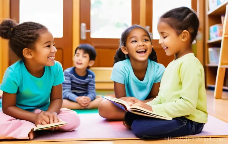 유아교육지도사 자격증 취득 후 추천 근무처 - **Prompt 1: A Nurturing Kindergarten Story Time**
    "A warmly lit, vibrant kindergarten classroom ...