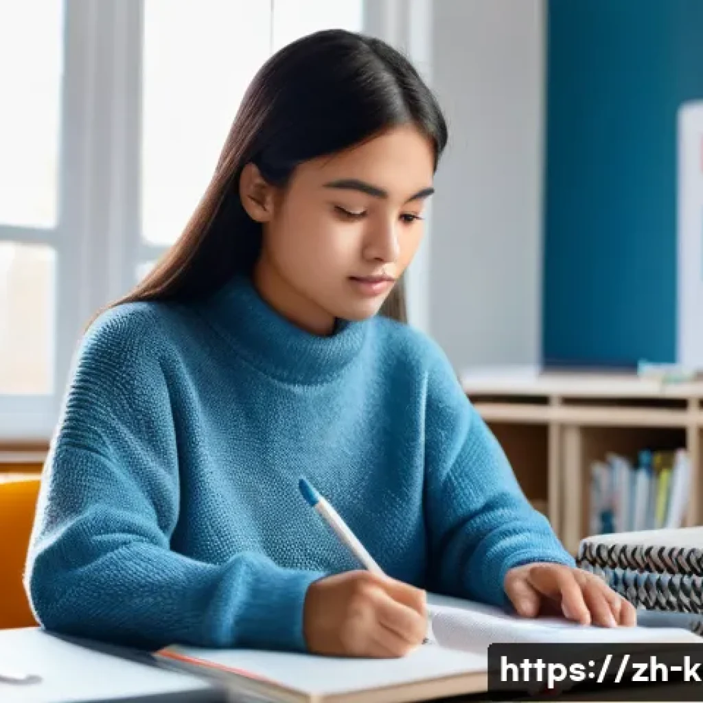 유아교육지도사 자격증 시험 중 주의할 점 - **Prompt 1: Strategic Study Session**
"A young adult female student, perhaps in her early twenti...