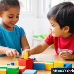 유아교육지도사 필기시험 대비 필수 암기 자료 - **Prompt for Child Psychological Development through Play:**
A vibrant and colorful kindergarten...