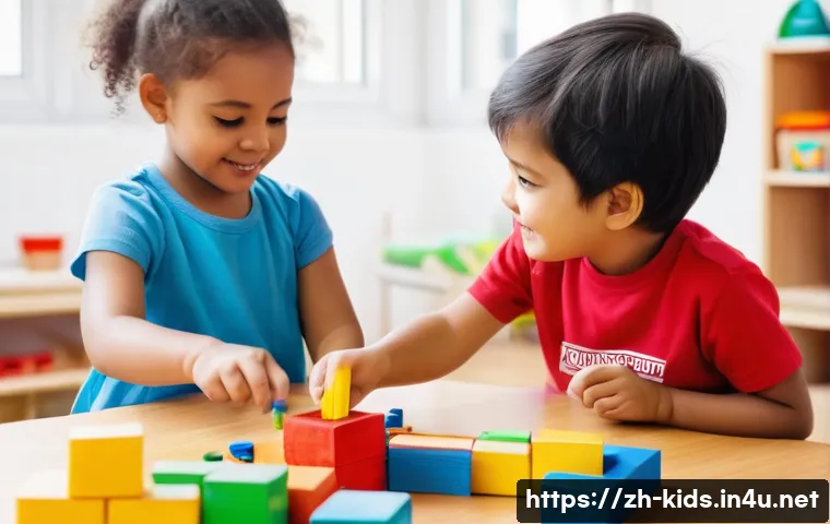 유아교육지도사 필기시험 대비 필수 암기 자료 - **Prompt for Child Psychological Development through Play:**
    A vibrant and colorful kindergarten...